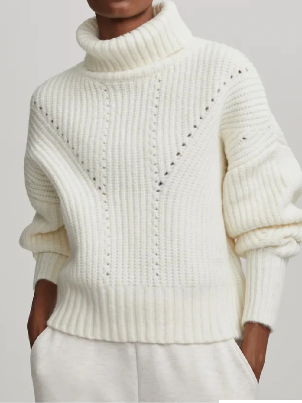 Varley Rogan Cropped Knit sweater